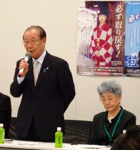 家族会の飯塚代表。家族会は明日３日、総理と面会をする予定です。