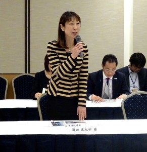 大河津分水路改修事業要望会にて挨拶