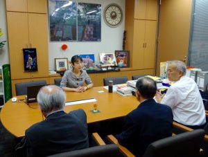 議連開催に合わせて新潟から上京された関係者と意見交換。