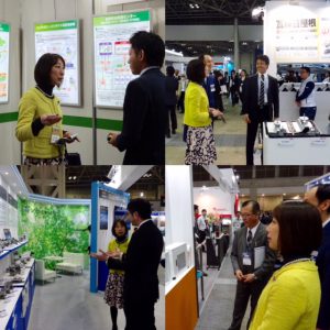 東京ビッグサイトで開催中のスマートエネルギーWeek2016。新潟から出展している企業を激励！