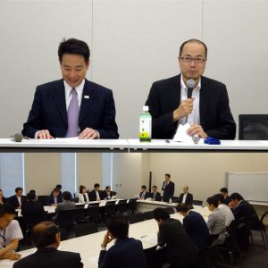第３回目となる慶応大学井手教授を招いての部門会議。