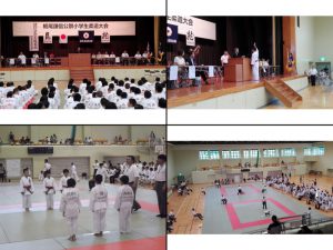 謙信公祭小学生柔道大会に出席しました。
