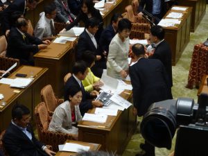 わが党福島議員の配布資料について与党側から抗議